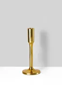 Alsace Shiny Gold Taper Candlestick 8.5"