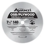 Avanti 7-1/4" x 140-Tooth OSB/Plywood Circular Saw Blade A07140A