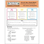 10-1/4" Mrs. Peach by Marg Sampson George: Pattern Guide (Free PDF Download)