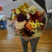 Hand tied bouquet wrap #4