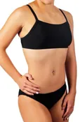 Adoretex 2-Piece Nylon/Lycra Solid Narrow Back Workout Bikini - 25