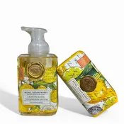 Fresh Lemon & Basil Soap Set