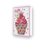Cup Cake Thank You Greeting Card