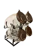 Double Layer Candy Rack, 4 Jar