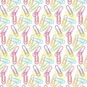 Paper Clip Pattern Vinyl 12" x 12"
