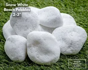 Snow White Beach Pebbles