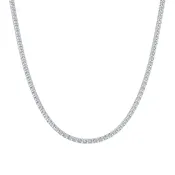 10 Carat Round Lab Grown Diamond Tennis Necklace