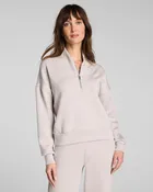 SPANX Shawl Collar Half Zip - French Grey