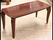 Andre Arbus coffee table (#1637) — Calderwood Gallery is a world class resource for original French Art Deco furniture. Works by Maurice Dufrene, Jacques Adnet, Ruhlmann, Jallot, Follot, Arbus, Leleu, Dominuque, Subes, Sue et Mare. Art Nouveau, decorative arts, iron works.