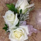 Corsage with White Spray Roses