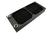 AX240 Dual 120mm Fan Radiator, 2x 1/4″, Copper/Brass