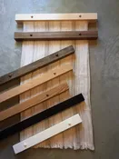 31-36" Modern Hanger - Several Finishes and Woods