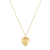 16" necklace gold - love plush gold charm