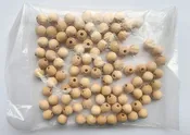 1/2″ Round Wood Bead – Bag 100 pieces