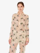 Altea Camicia Manica Lunga in Pizzo Leavers Stretch