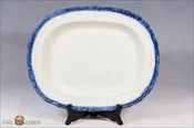 An Antique English Pearlware Blue Feather-edge Charger, c1802-1822