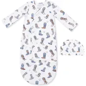 Angel Dear Buckaroo Boots Bundle Gown & Beanie Hat