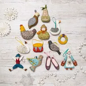 12 Days of Christmas Felt Decorations Kit - The Whole Set - Corinne Lapierre