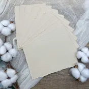 Beige Handmade Cotton Paper (Set of 10)