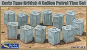 1/16 Gecko Early Type 1942 5 gal/20L Jerry Cans Set Plastic Model Kit