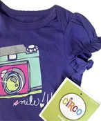3-6 MONTHS Circo Purple Girls Tops Onesie