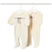 Baby Velour Collar Footie by Mayoral