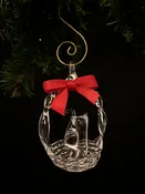 Cat in a Basket Ornament — Lawrence Family Glass Blowers