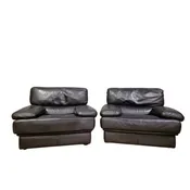 6 leather chairs