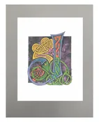 11X14 Matted Celtic Letter Print