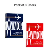 Aviator Poker Size Playing Cards – Case of 12 Decks