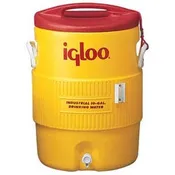 Commercial Water Cooler, Safety Yellow/Red Lid, 10-Gallons