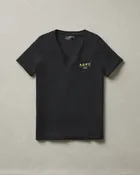 AGPC: Women's Classic Cotton V-Neck Tee - Black