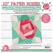 10" Paper Roses Foundation Paper Pad by Lori Holt