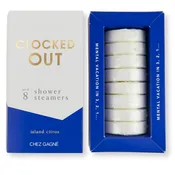 Clocked Out - Aromatherapy Shower Steamers - Island Citrus - Set of 8