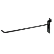 10" Black Slatwall/Slatgrid Hook