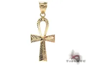 10K Gold Ankh Pendant 33927