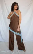 a night to remember satin jumpsuit