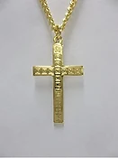 16Kt Gold Layered Sterling Silver Cross