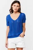 Athalie Knit Short Sleeve Top