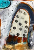 Awakening, Abstract Tribal Painting