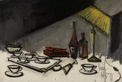 Bernard Buffet 1928-1999 French “Nature morte a la lampe”