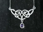 Amethyst Trinity Drop Pendant