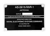 Military Nameplates, Labels, &amp;amp; Decals