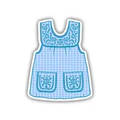 Abuelas Blue Mandil Vinyl Sticker