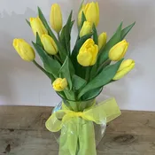 10  Yellow Tulips - W803