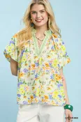 Watercolor Floral Top
