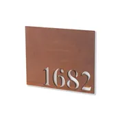 Bouldin House Numbers - Raw Steel
