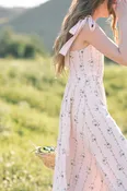 Bianca Stripe Floral Dress