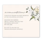 Among the Flowers - Information Card