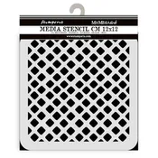 Stamperia Stencil 4.72"X4.72"-Candy Christmas Waffle Pattern